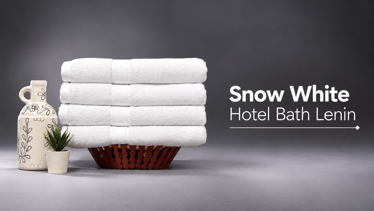 Snow White Luxury Hotel Linen Display